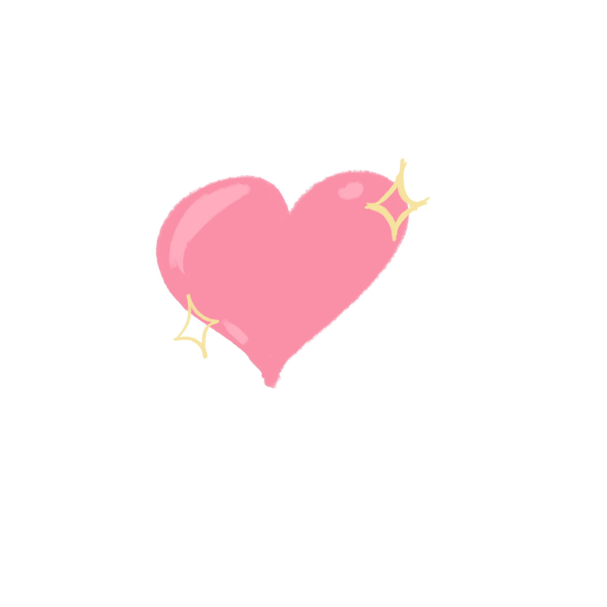 Heart sticker